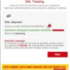 DHL scam pages